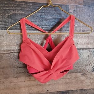 Lululemon Coral Wrap Sports Bra